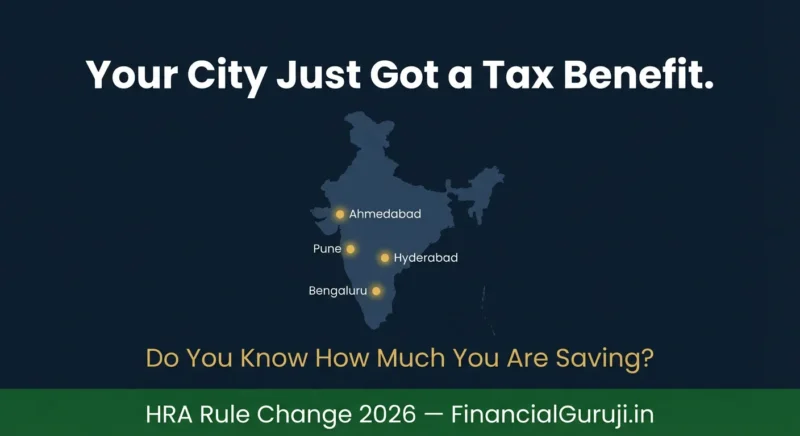 HRA exemption 50 percent Bengaluru Hyderabad Pune Ahmedabad 2026 new metro city list for tax saving under old regime India
