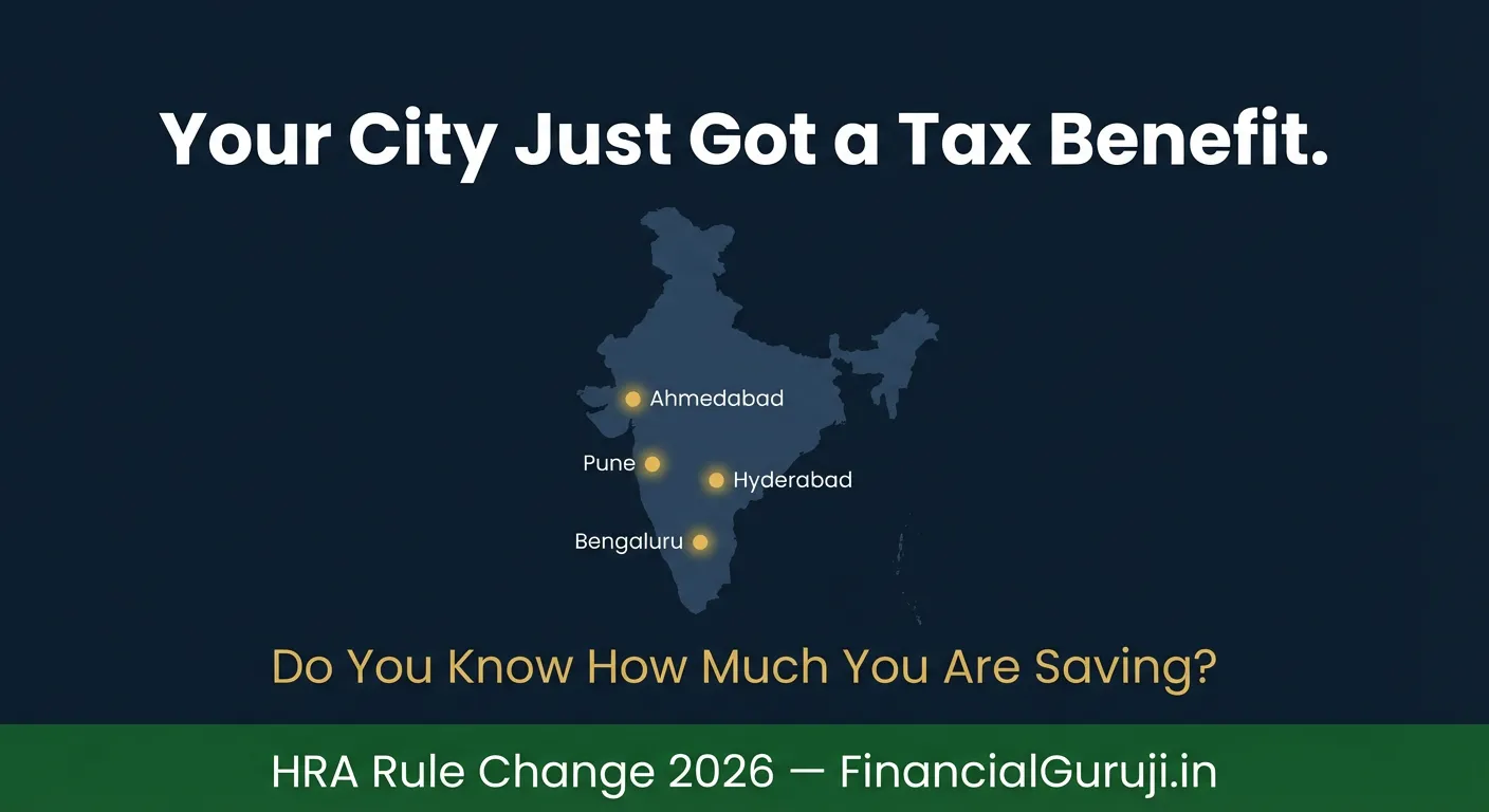 HRA exemption 50 percent Bengaluru Hyderabad Pune Ahmedabad 2026 new metro city list for tax saving under old regime India